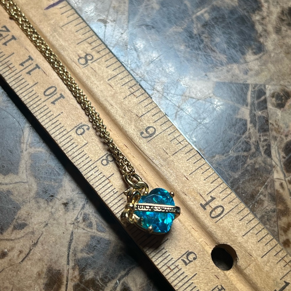 Y2K VTG juicy couture blue heart wrapped in a bow